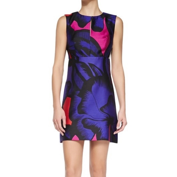 Diane VonFurstenberg Dress Womens 2 Yvette Silk Poppy Vibrant Party Feminine - Picture 1 of 9